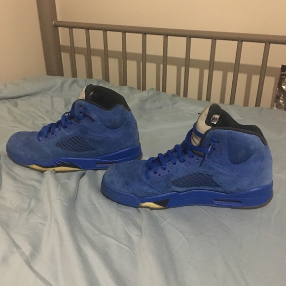 Jordan 5 Blue Suede - Picture 3 of 4